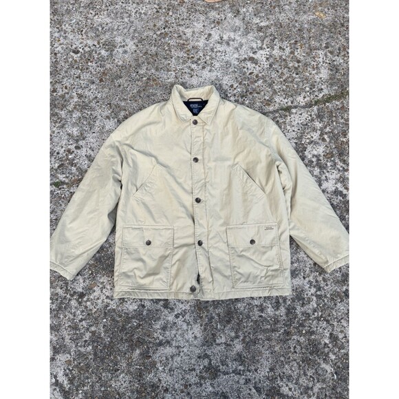 POLO Ralph Lauren Mens Military Field Jacket Coat Beige Size XL Outdoor - Picture 1 of 7